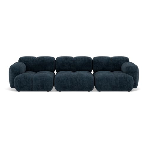Grace - Canapé Modulable 3 Places En Velours Texturé