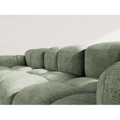 Grace - Canapé Modulable D'angle Réversible 4 Places En Velours Texturé