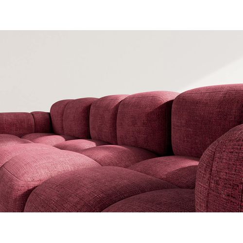 Grace - Canapé Modulable D'angle Réversible 4 Places En Velours Texturé