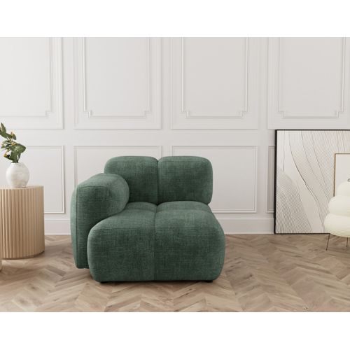 Grace - Module D'assise Gauche En Velours Texturé