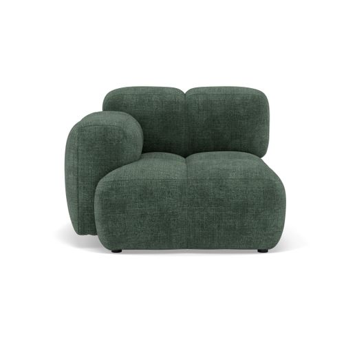 Grace - Module D'assise Gauche En Velours Texturé