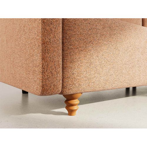 Calypso - Canapé D'angle Réversible 4 Places Convertible Avec Coffre En Tissu