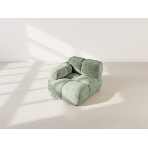 Grace - Module D'assise Gauche En Velours Texturé