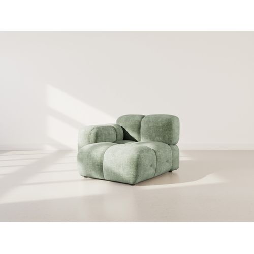 Grace - Module D'assise Gauche En Velours Texturé