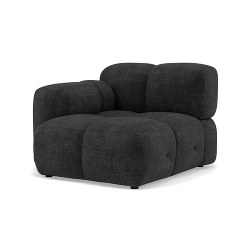 Grace - Module D'assise Gauche En Velours Texturé