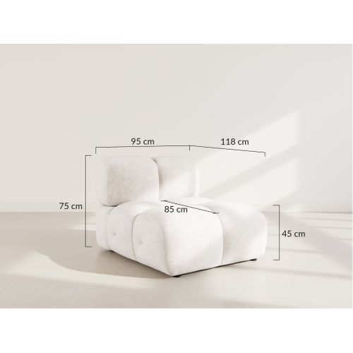 Grace - Module D'assise En Velours Texturé