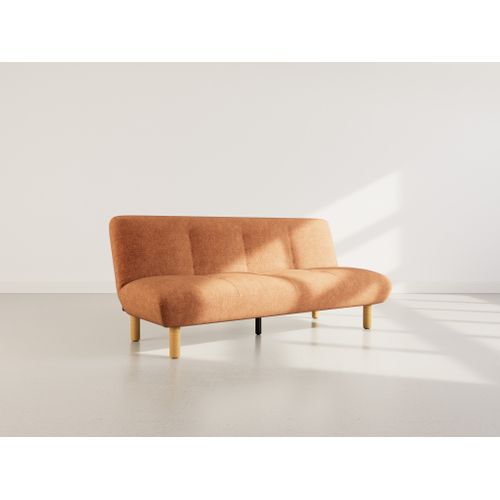 Soan - Banquette 2 Places Convertible Clic-clac En Velours Texturé