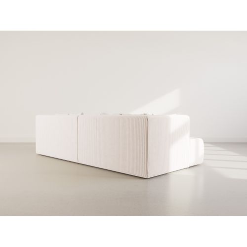 Onyx - Canapé Droit 4 Places Avec Double Méridienne - Assise Profonde - En Velours Côtelé