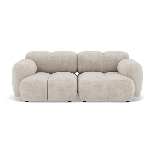 Grace - Canapé Modulable 2 Places En Velours Texturé