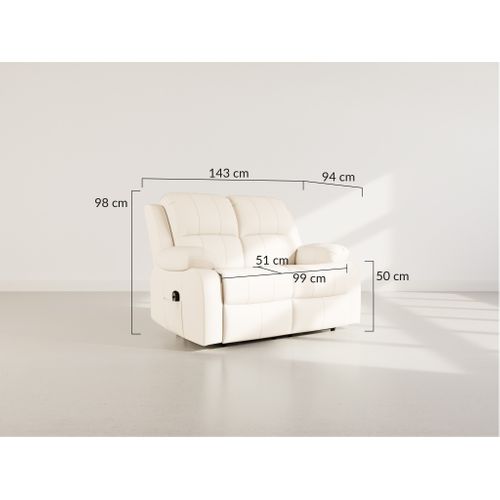 Armand - Canapé 2 Places Relax Électrique En Simili