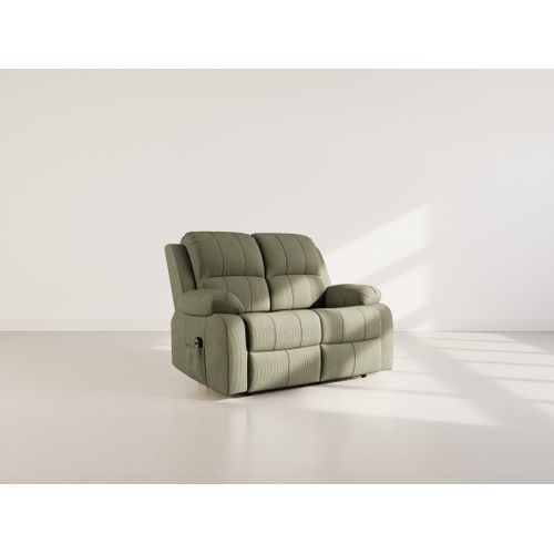 Armand - Canapé 2 Places Relax Électrique En Velours Côtelé