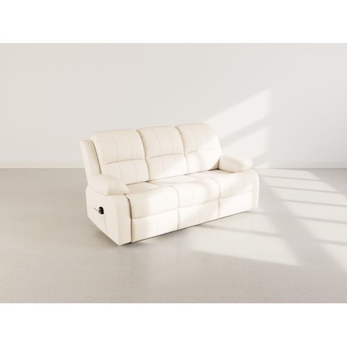 Armand - Canapé 3 Places Relax Électrique En Simili