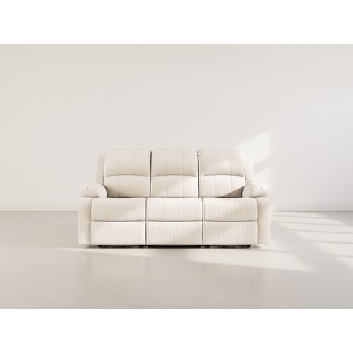 Armand - Canapé 3 Places Relax Électrique En Velours Côtelé