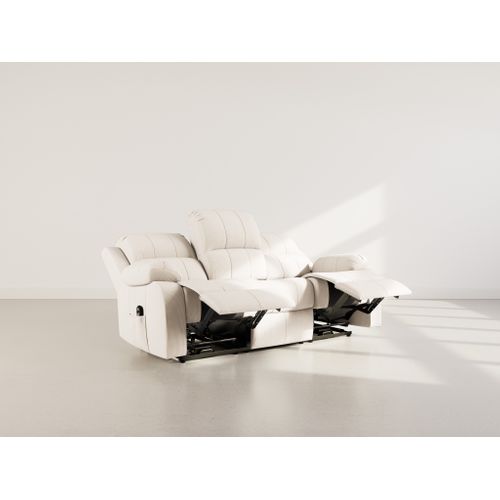 Armand - Canapé 3 Places Relax Électrique En Velours Côtelé