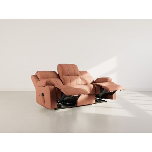 Armand - Canapé 3 Places Relax Électrique En Velours Côtelé