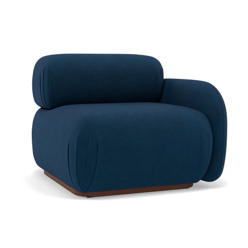 Penelope - Module D'assise Droit En Velours Texturé