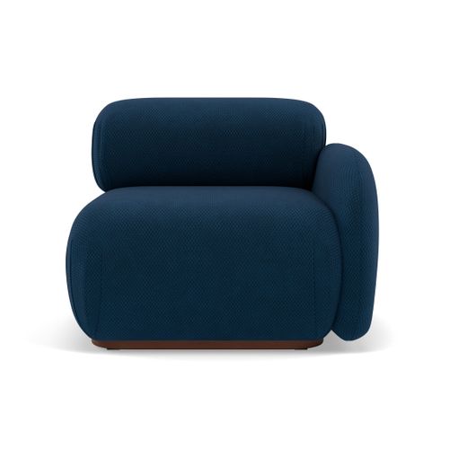 Penelope - Module D'assise Droit En Velours Texturé