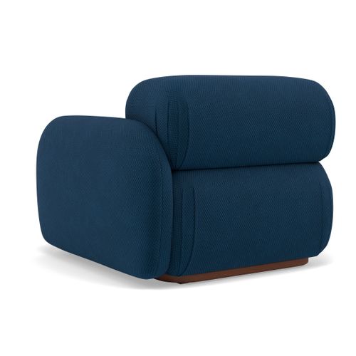 Penelope - Module D'assise Droit En Velours Texturé