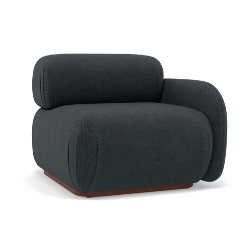 Penelope - Module D'assise Droit En Velours Texturé