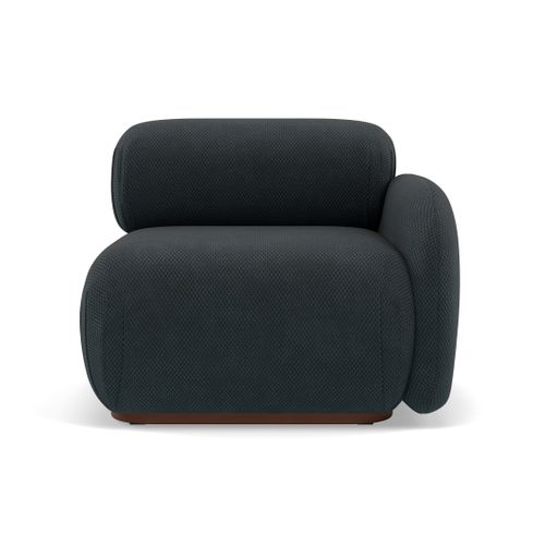 Penelope - Module D'assise Droit En Velours Texturé