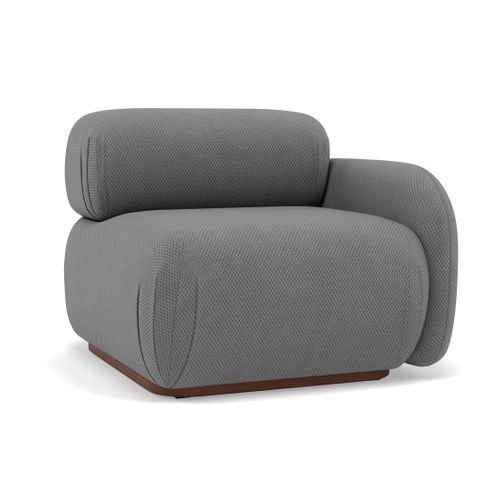 Penelope - Module D'assise Droit En Velours Texturé