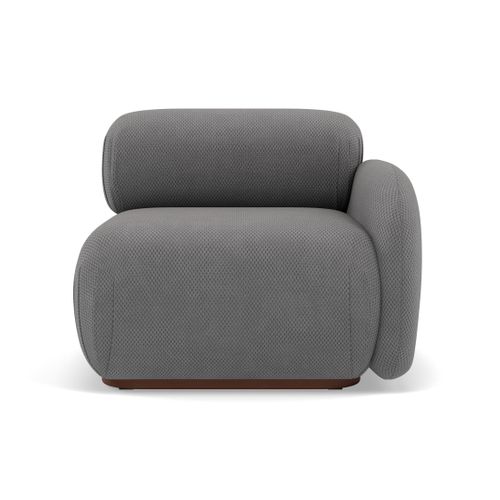 Penelope - Module D'assise Droit En Velours Texturé