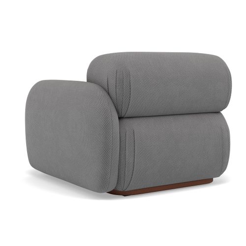 Penelope - Module D'assise Droit En Velours Texturé