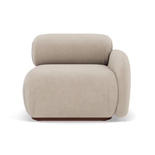 Penelope - Module D'assise Droit En Velours Texturé