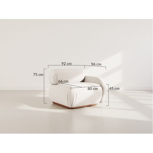 Penelope - Module D'assise Droit En Velours Texturé