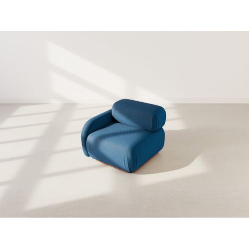 Penelope - Module D'assise Gauche En Velours Texturé