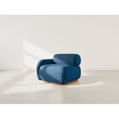 Penelope - Module D'assise Gauche En Velours Texturé