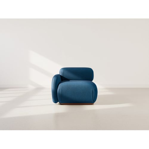 Penelope - Module D'assise Gauche En Velours Texturé