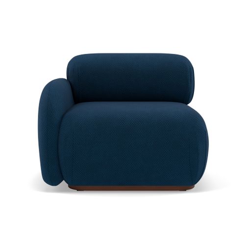 Penelope - Module D'assise Gauche En Velours Texturé