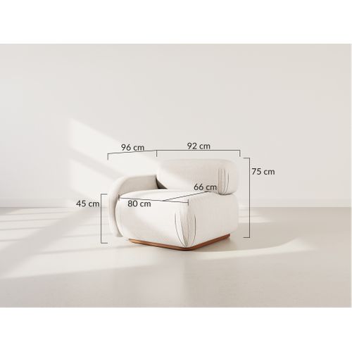 Penelope - Module D'assise Gauche En Velours Texturé