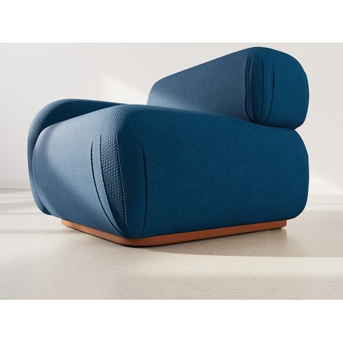 Penelope - Module D'assise Gauche En Velours Texturé