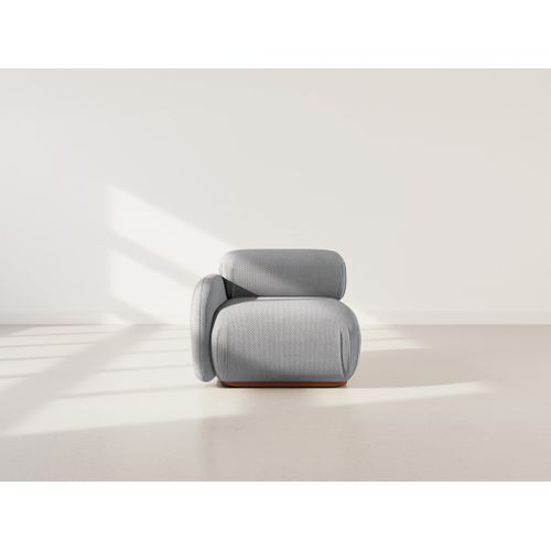 Penelope - Module D'assise Gauche En Velours Texturé