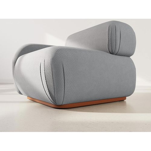 Penelope - Module D'assise Gauche En Velours Texturé