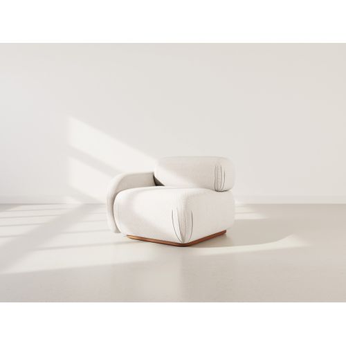 Penelope - Module D'assise Gauche En Velours Texturé