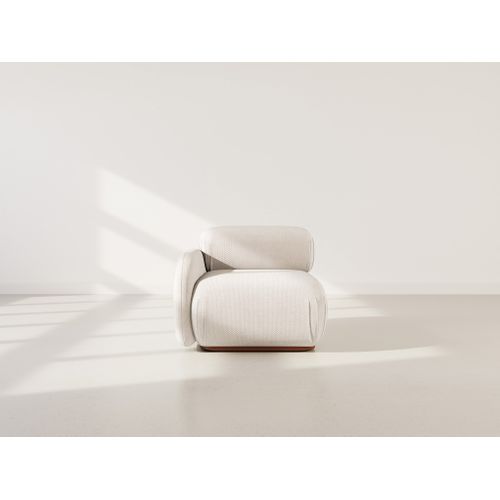 Penelope - Module D'assise Gauche En Velours Texturé