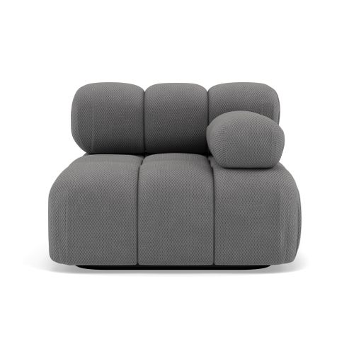 Ruby - Module D'assise Droit En Velours Texturé