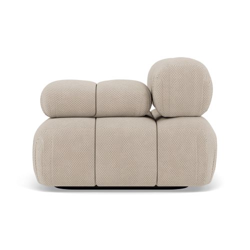 Ruby - Module D'assise Droit En Velours Texturé