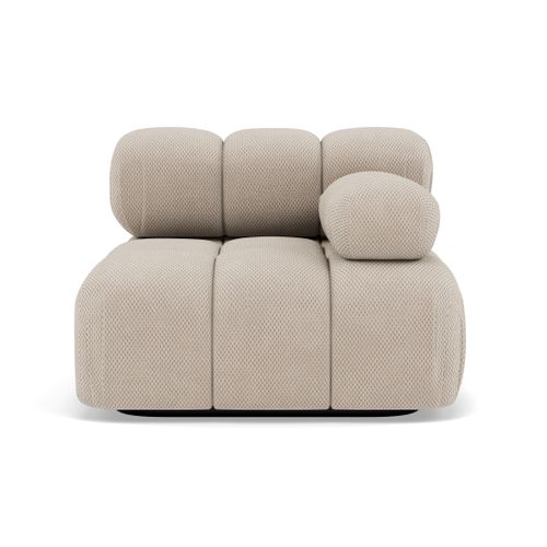 Ruby - Module D'assise Droit En Velours Texturé