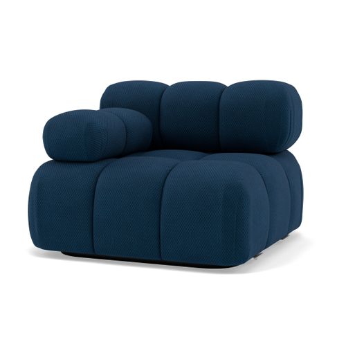 Ruby - Module D'assise Gauche En Velours Texturé