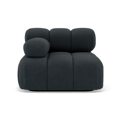 Ruby - Module D'assise Gauche En Velours Texturé