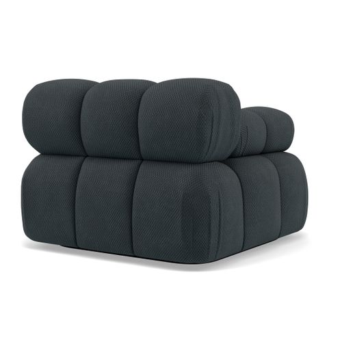 Ruby - Module D'assise Gauche En Velours Texturé