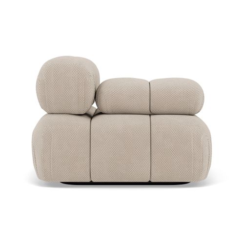 Ruby - Module D'assise Gauche En Velours Texturé