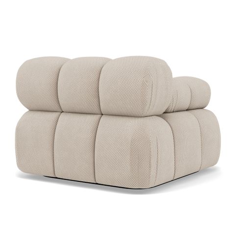 Ruby - Module D'assise Gauche En Velours Texturé