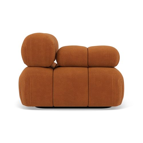 Ruby - Module D'assise Gauche En Velours Texturé