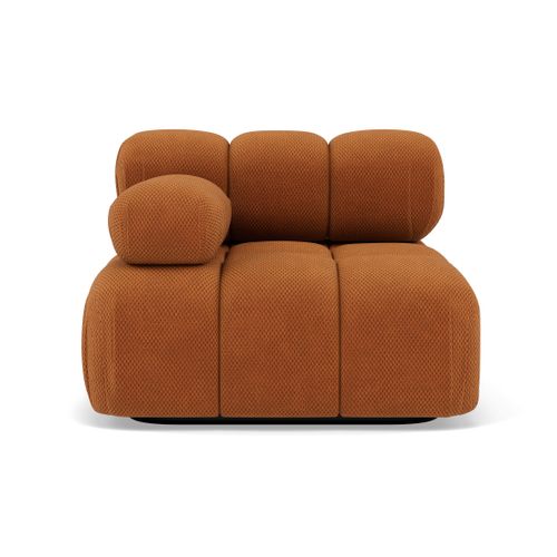 Ruby - Module D'assise Gauche En Velours Texturé