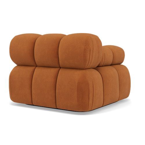 Ruby - Module D'assise Gauche En Velours Texturé